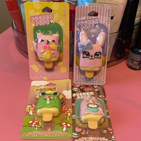 NIP, 4 Pucker Pops Lip Gloss Set - Picture 1 of 2
